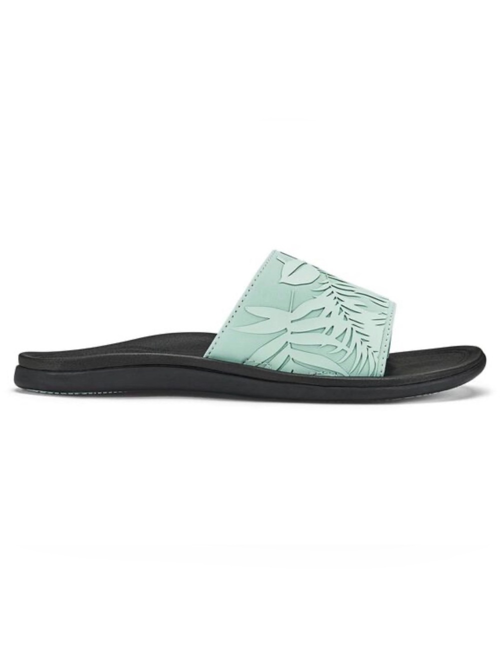 OluKai Punua Olu Mint Green Casual Pool Beach Slides Slide Sandals Sz 8 EU 38